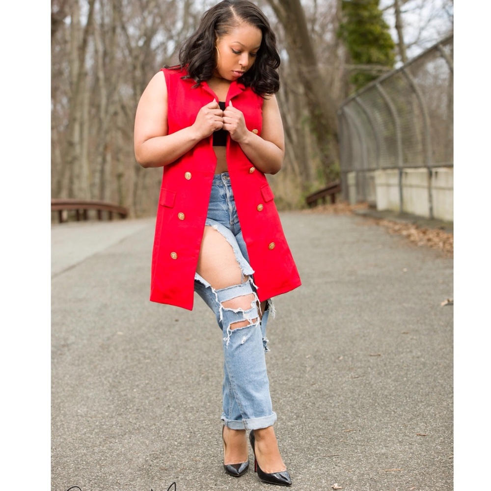Red Blazer Dress
